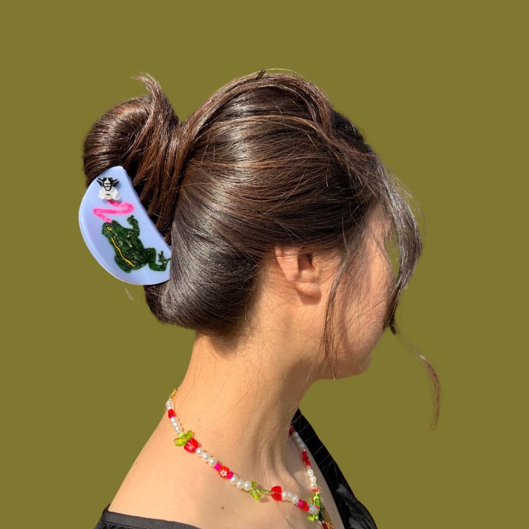 Frog and Fly - Hair Claw