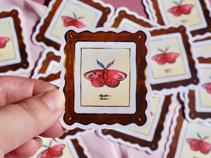 Moth Frame - Sticker