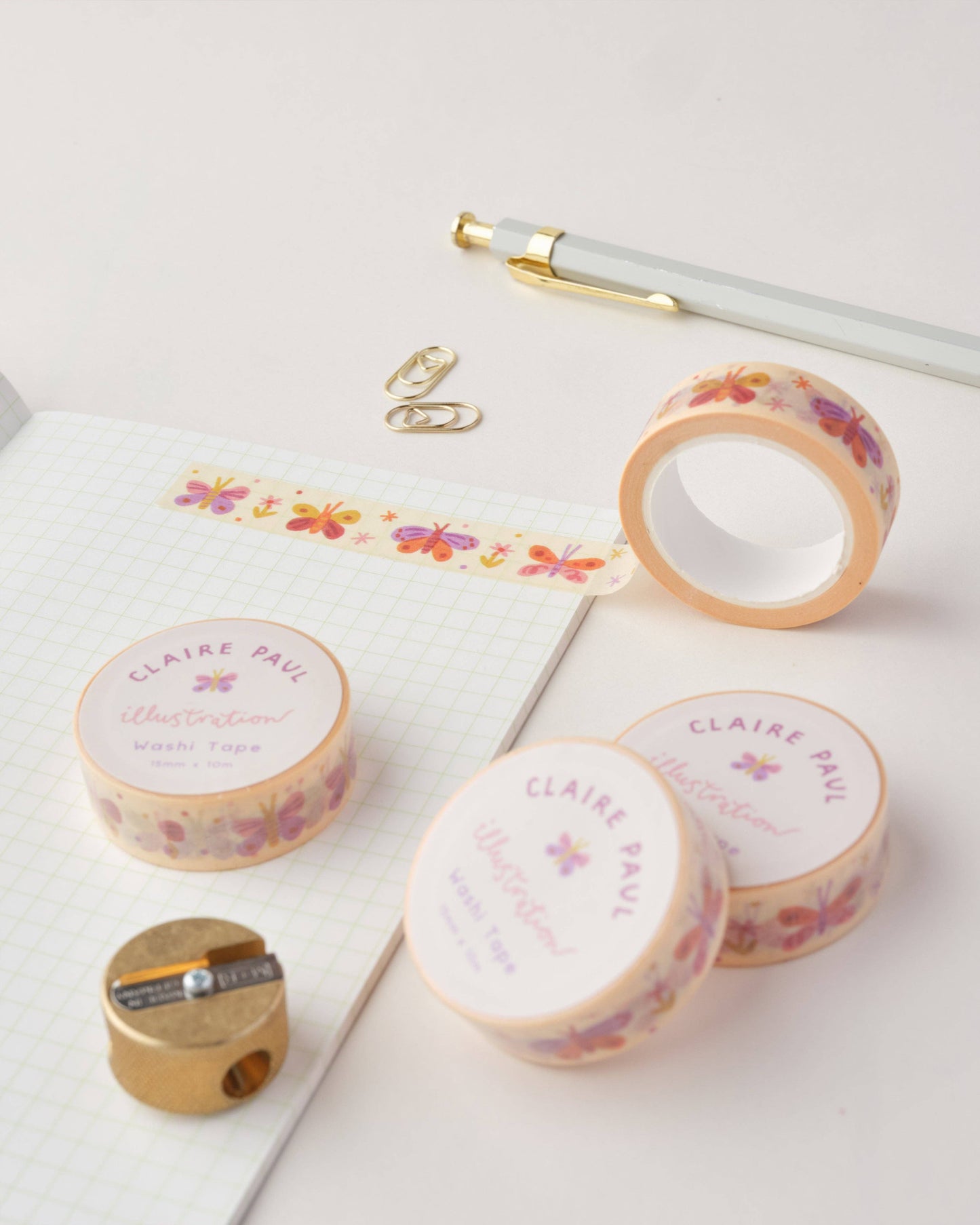 Pastel Butterflies - Washi Tape