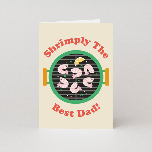 Shrimply The Best - A6 Fathers Day Card