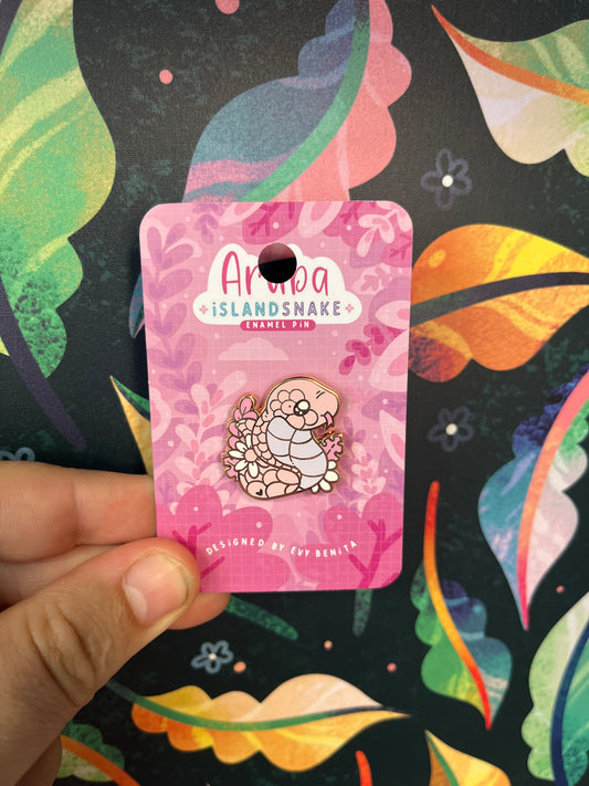 Aruba Island Rattle Snake - Enamel Pin