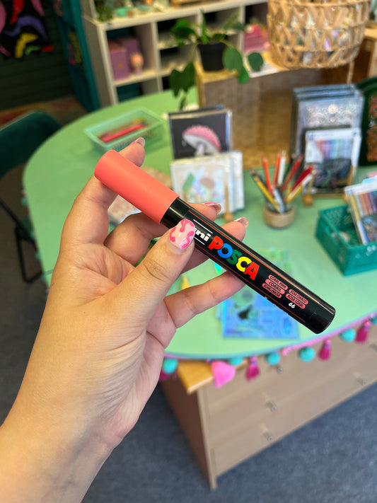 Coral Pink - Posca Pen