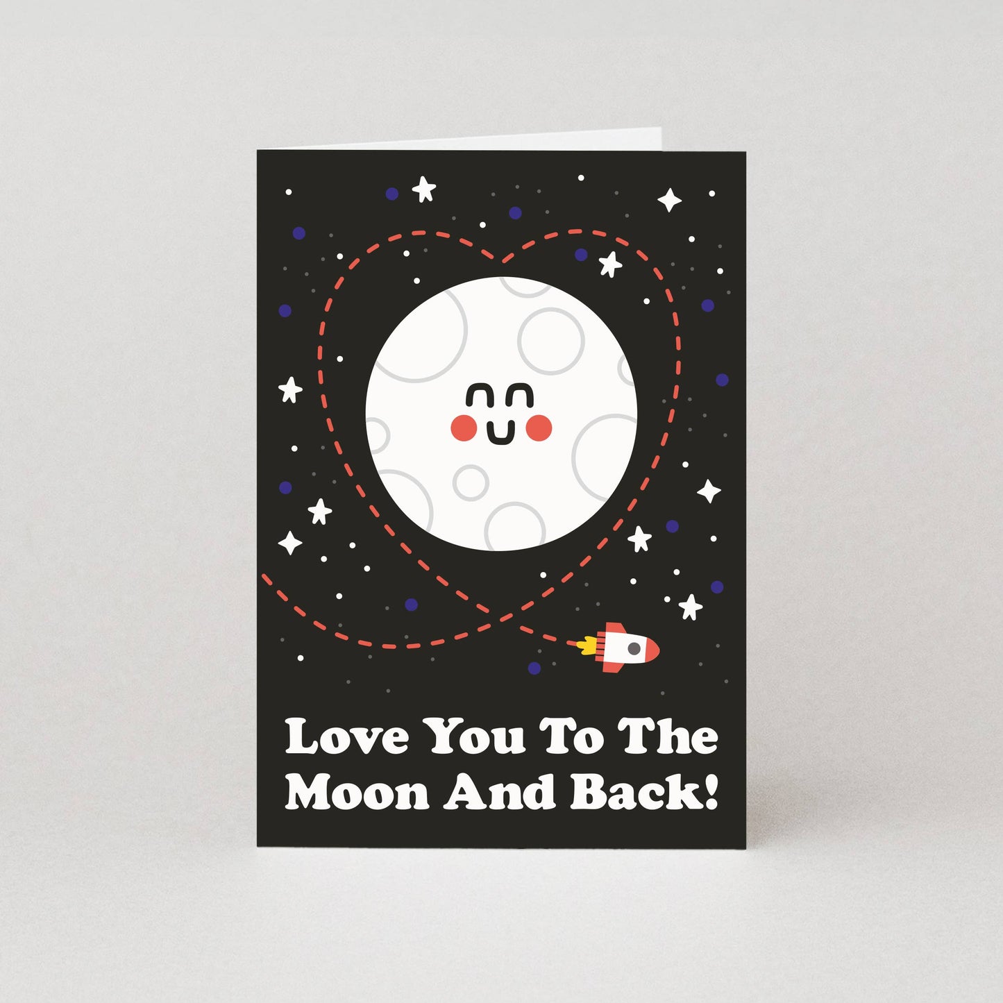 To The Moon And Back Valentines Card - Valentine's Day Card