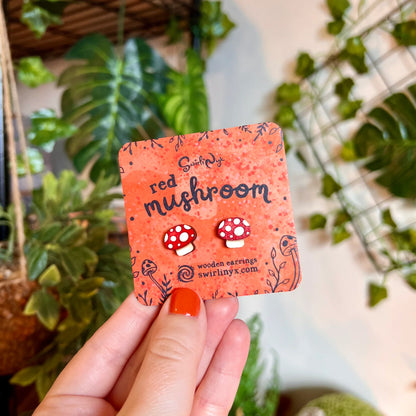 Red Mushroom - Earrings