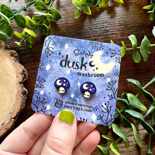 Dusk Mushroom - Earrings