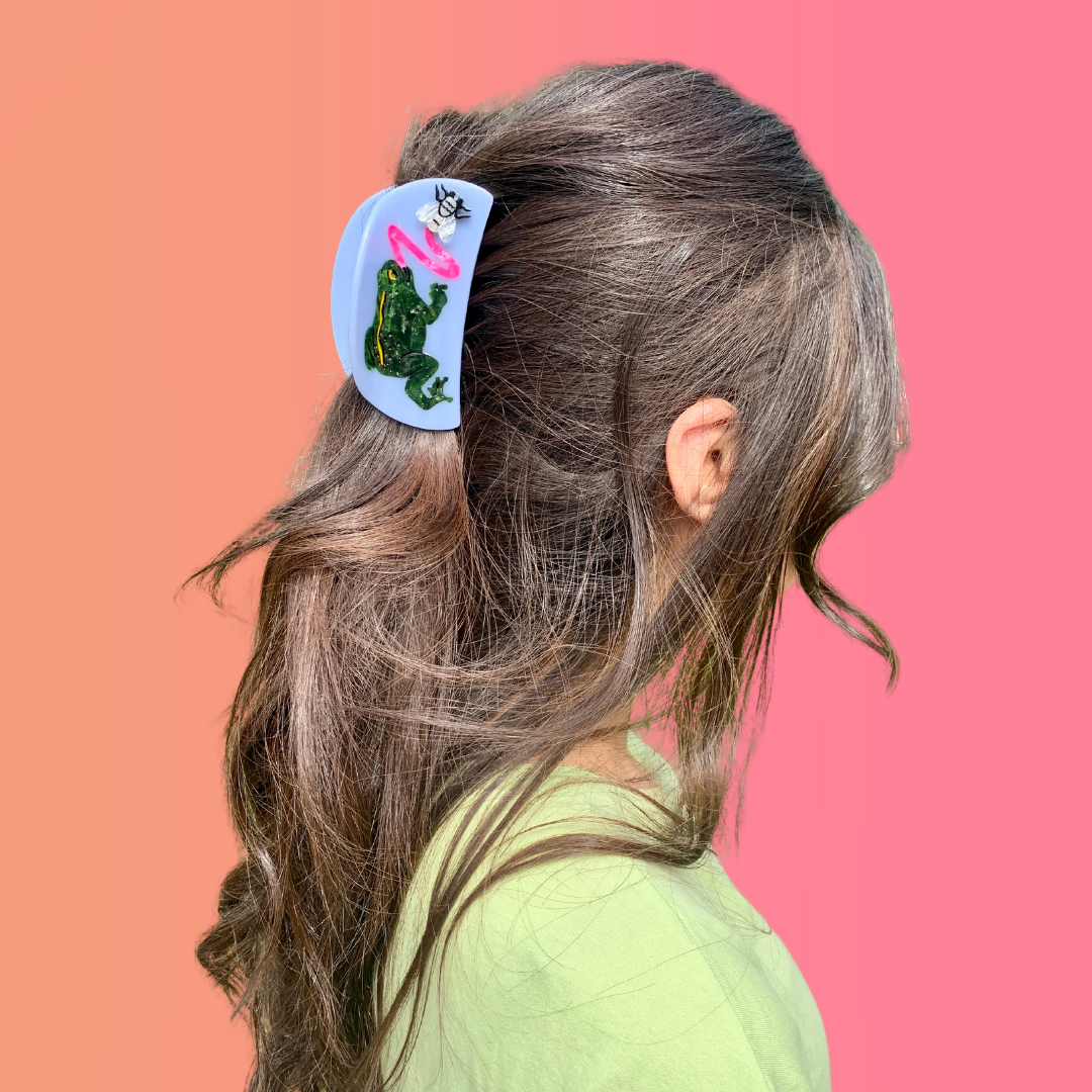 Frog and Fly - Hair Claw