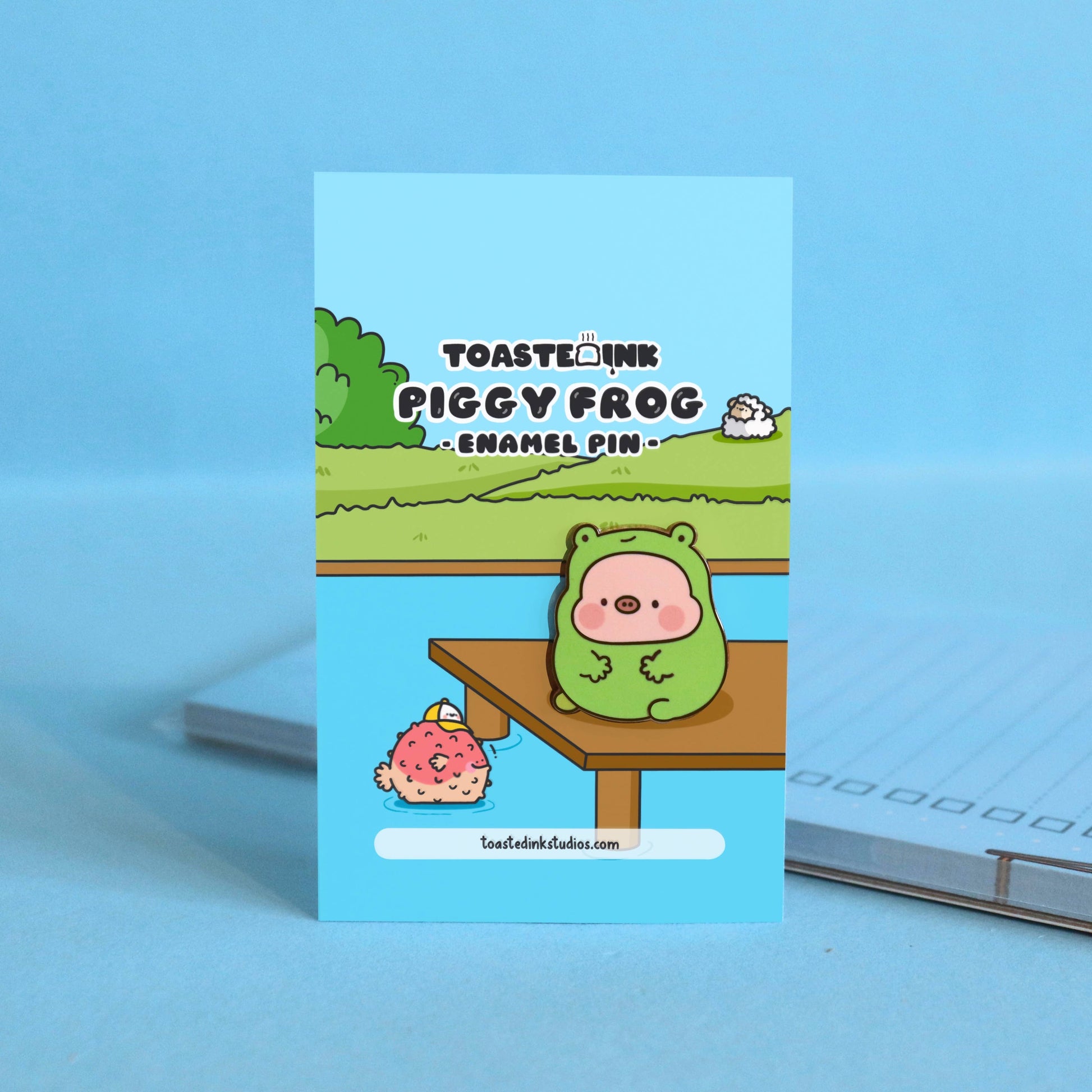 Piggy Frog Costume - Enamel Pin