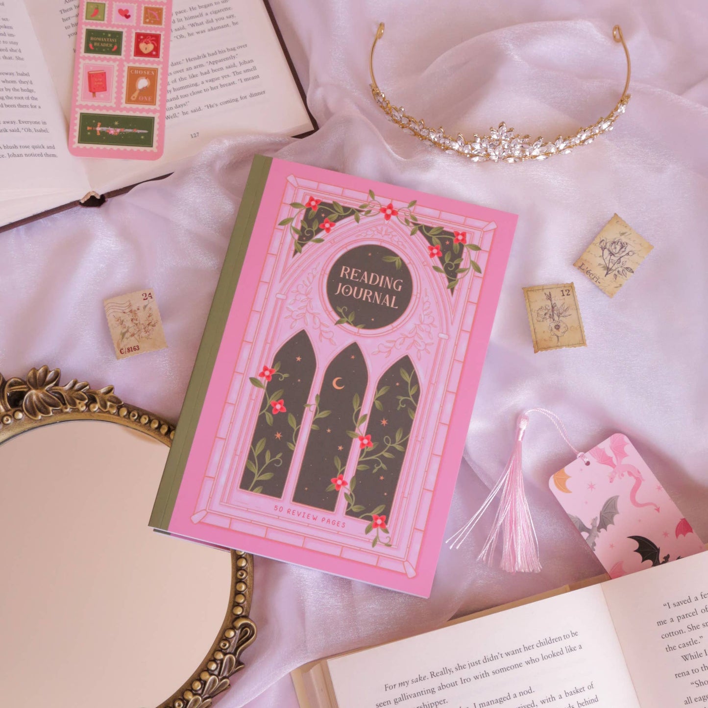 Romantasy Reading Journal – Book Review Notebook
