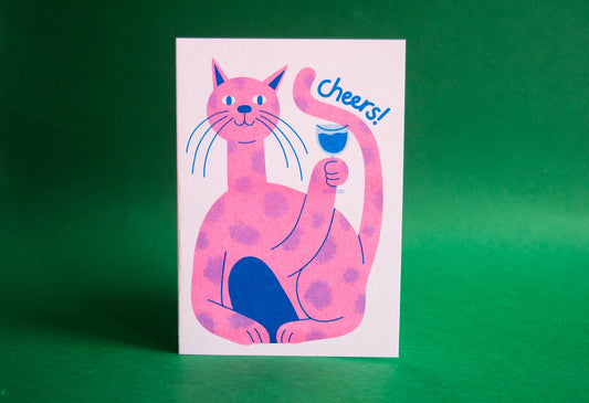Cheers! - Cat card