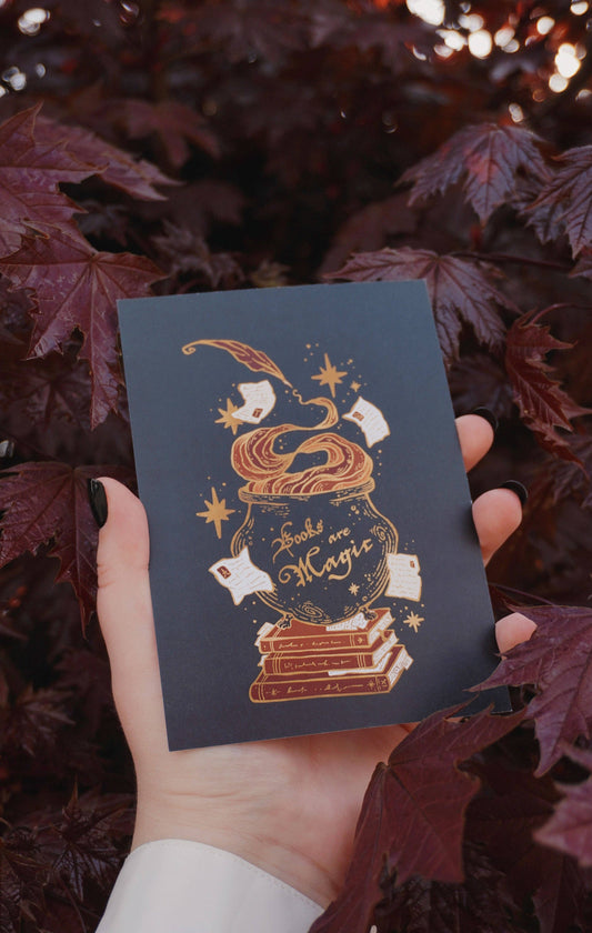 Books are Magic - Postcard