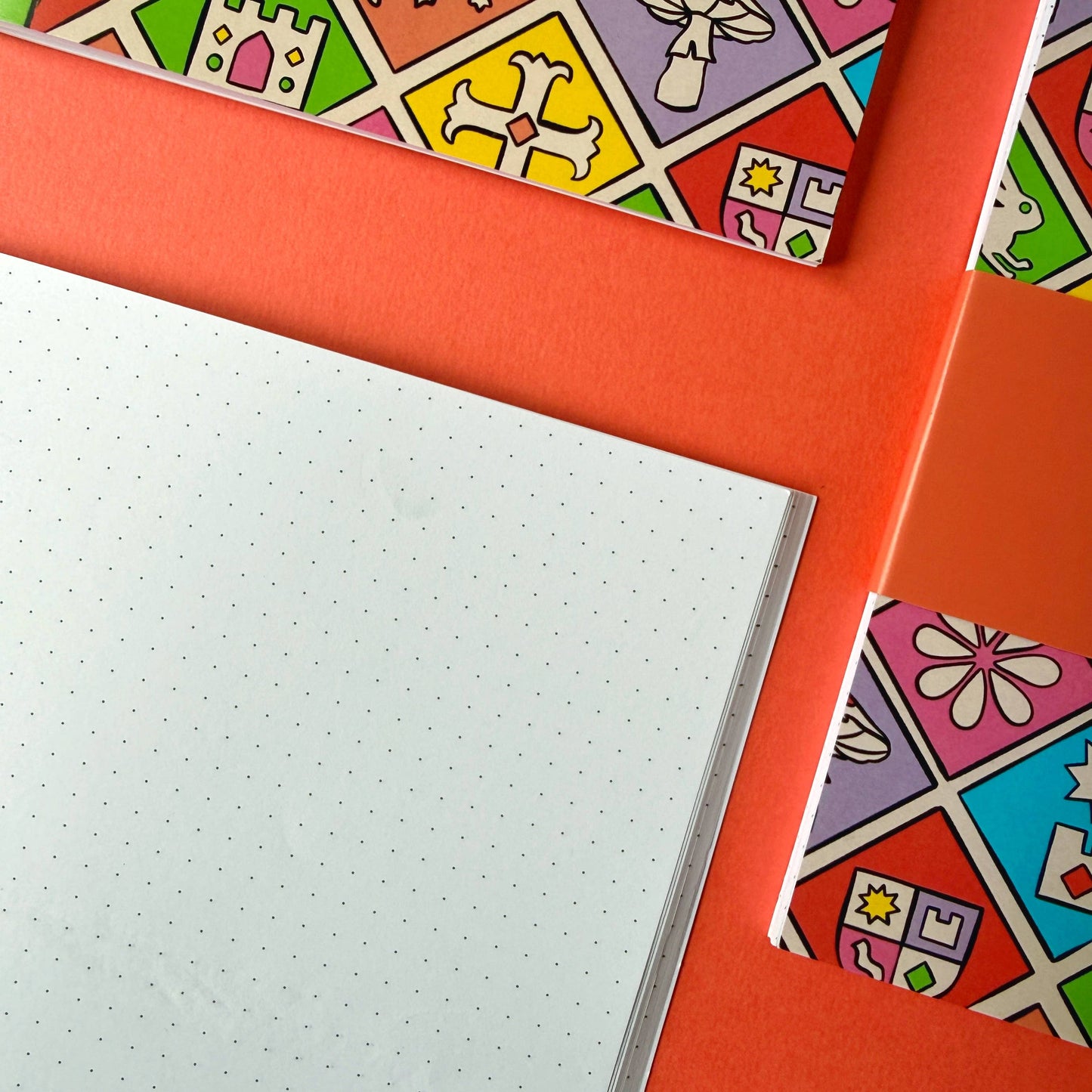 Medieval Tile Pattern - A5 Dotted Notebook