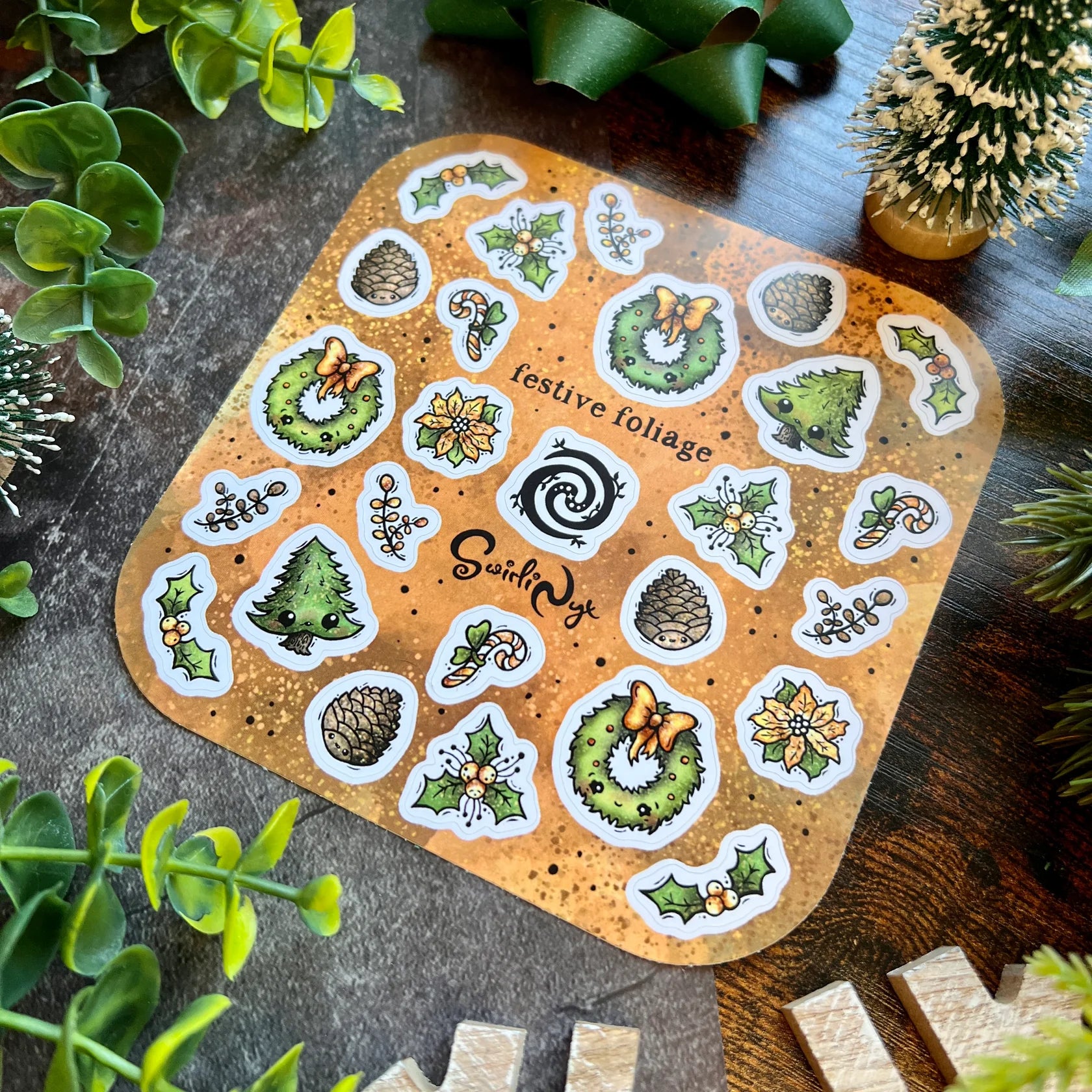 Natural Festive Foliage - Sticker Sheet