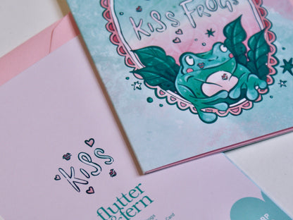 Kissing Frogs - A6 Card