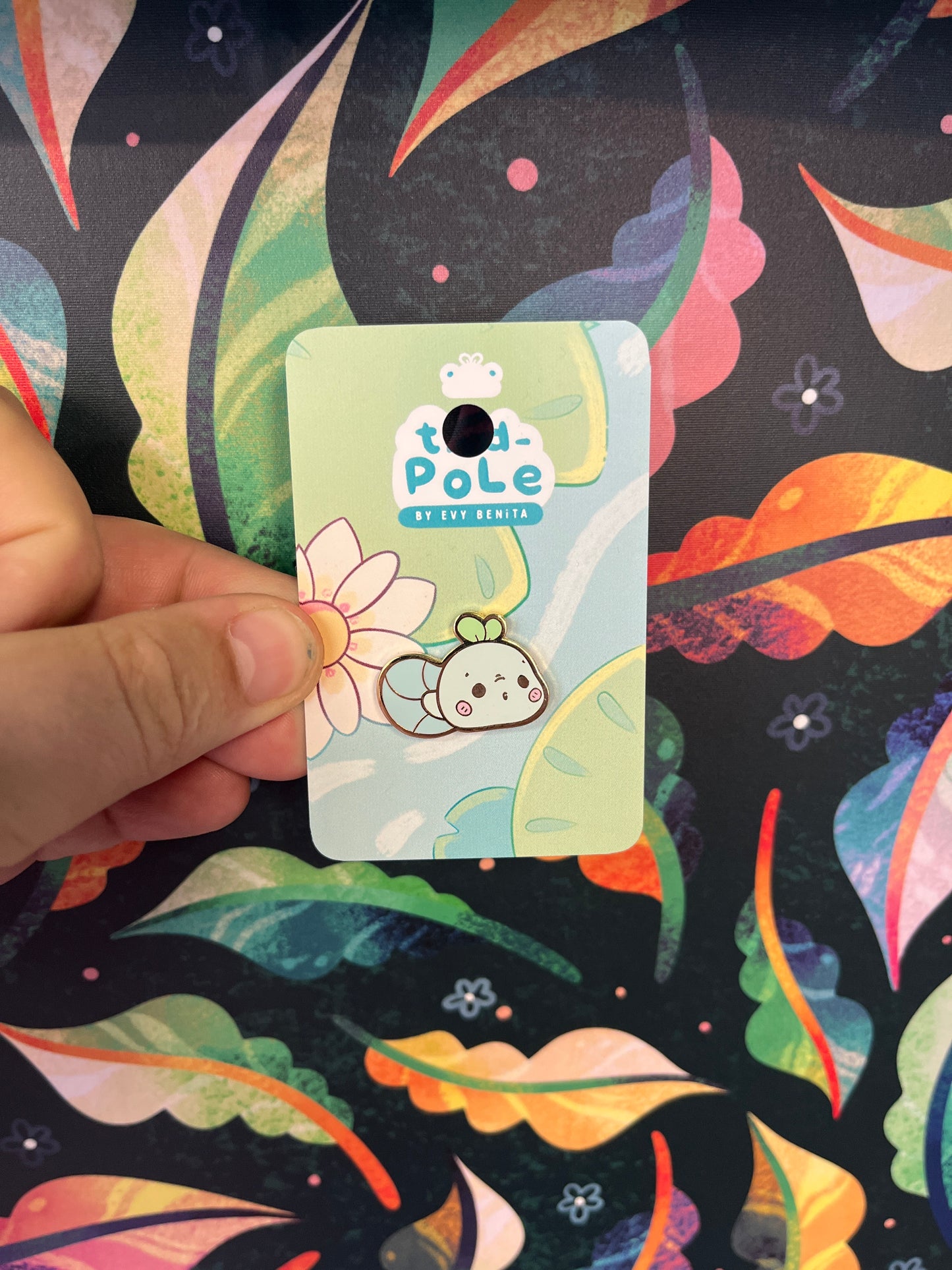 Blue Tadpole - Enamel Pin