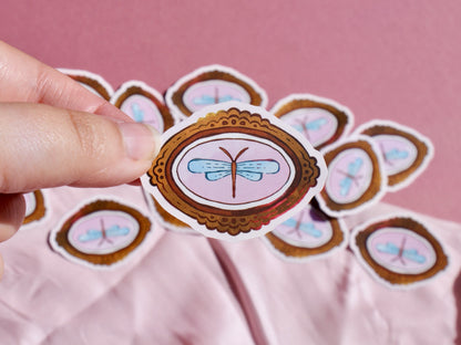 Dragonfly Frame - Sticker