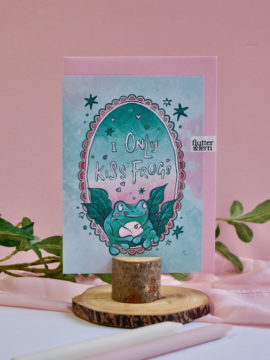 Kissing Frogs - A6 Card