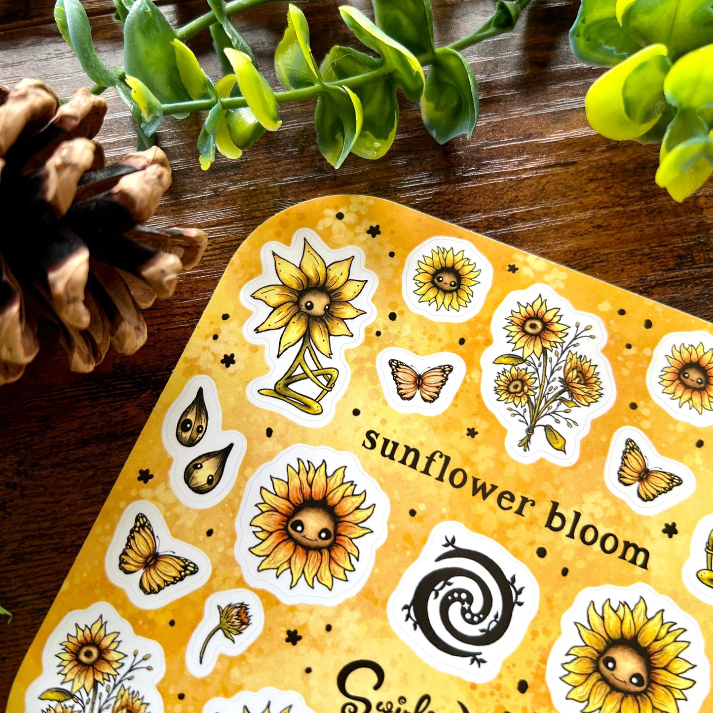 Sunflower Bloom - Yellow - Sticker Sheet