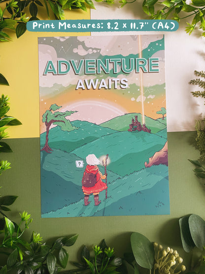 Adventure Awaits A4 Print