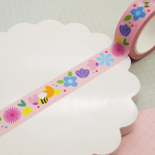 Wildflower Bee Meadow - Washi Tape