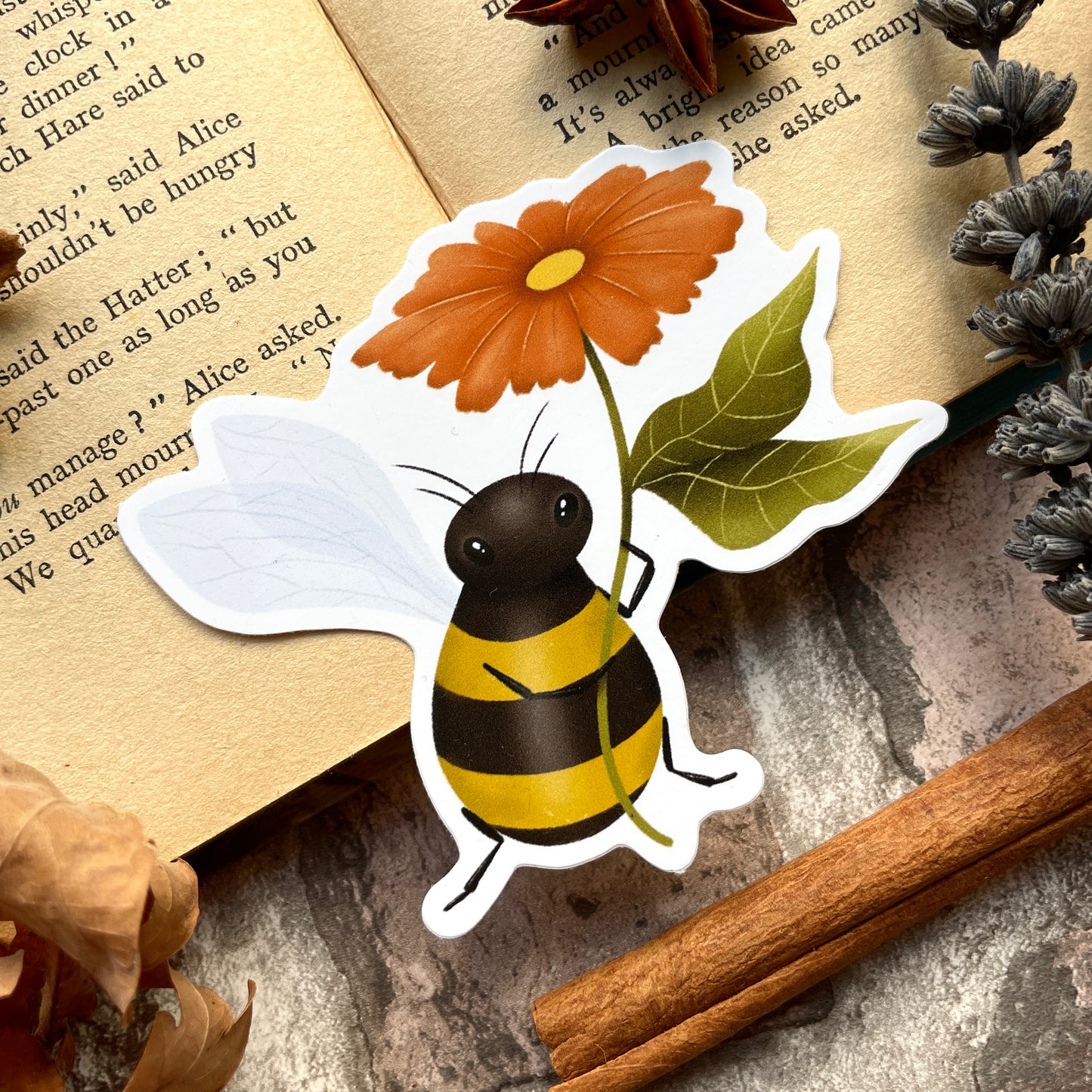 Bee Flower - Sticker