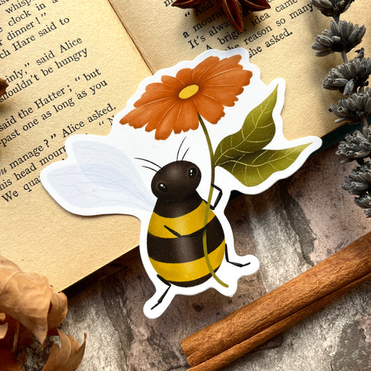 Bee Flower - Sticker