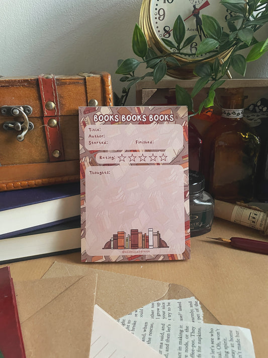 Books Review - A6 Notepad