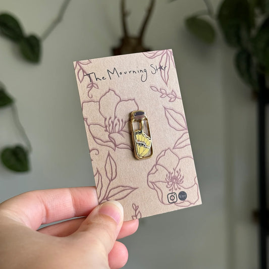 Butterfly Wing Vial - Enamel Pin