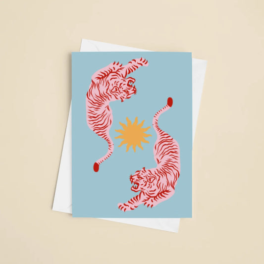 Double Tiger - A6 Card