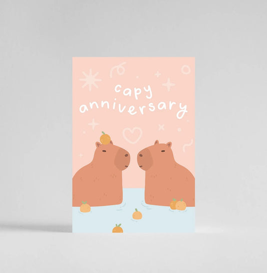 Capy Anniversary - A6 Card