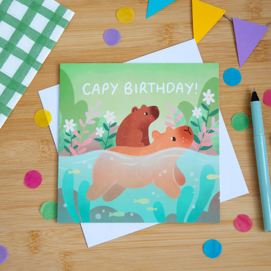 Capy Birthday - Square Card