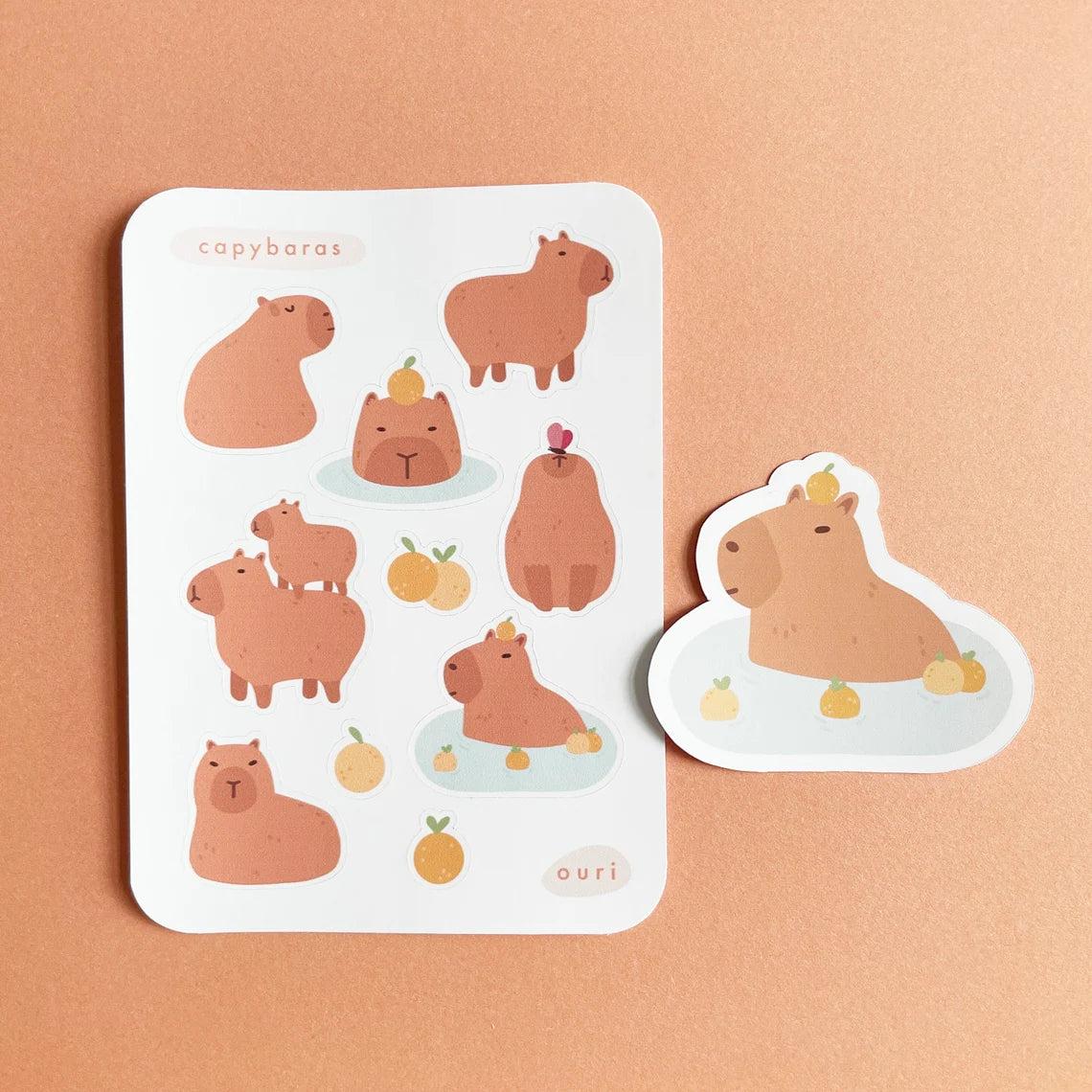 Capybara - Sticker Sheet