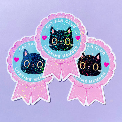 Cat Fan Rosette - Sticker