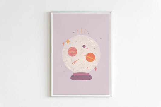 Cosmic Crystal Ball - A5 Print
