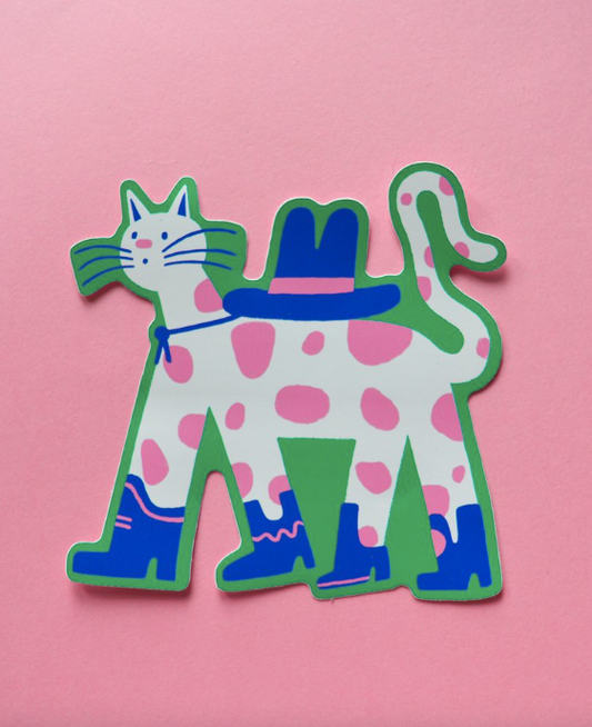 Cowboy Cat - Sticker