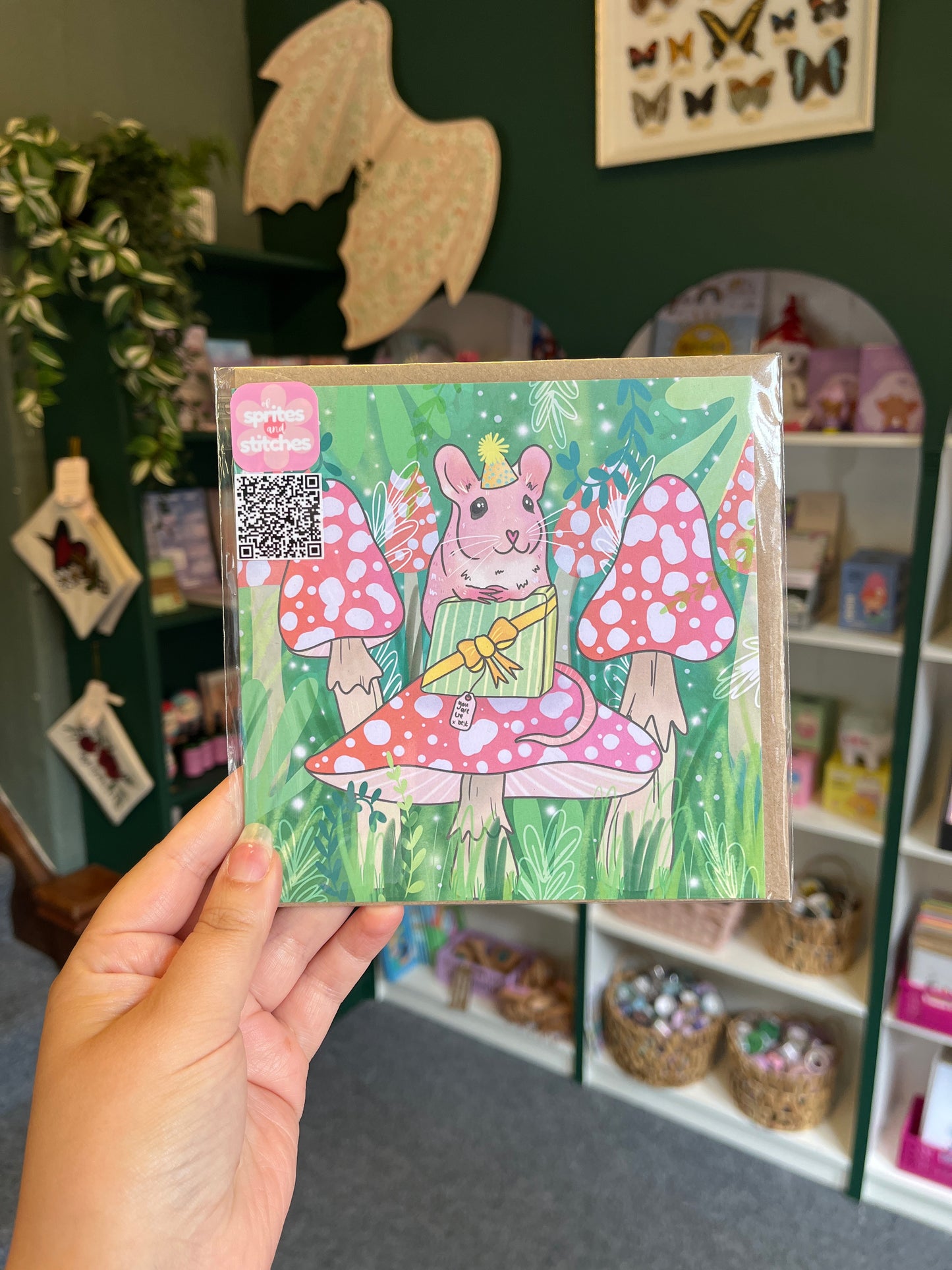 Party Mouse - Square Card