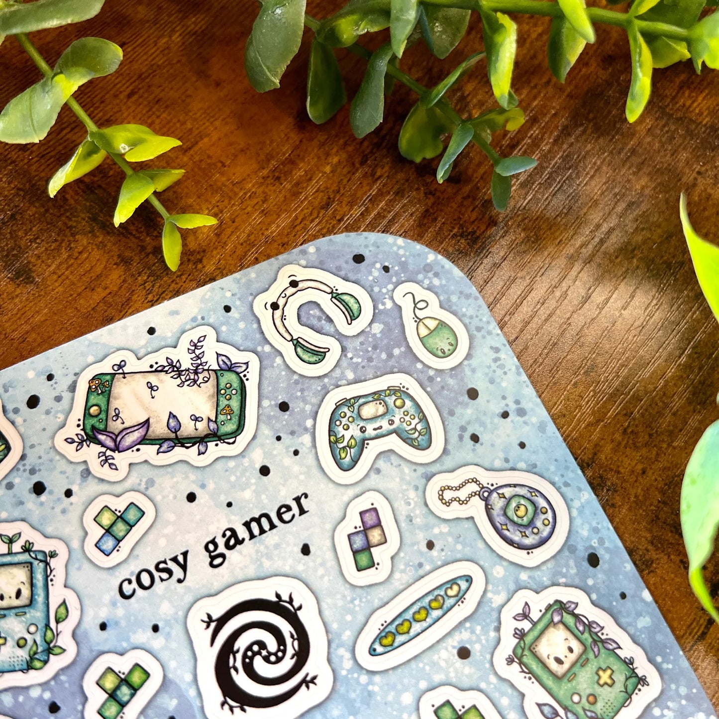 Turquoise Cosy Gamer - Sticker Sheet