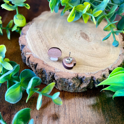 Chestnut Mushroom - Earrings