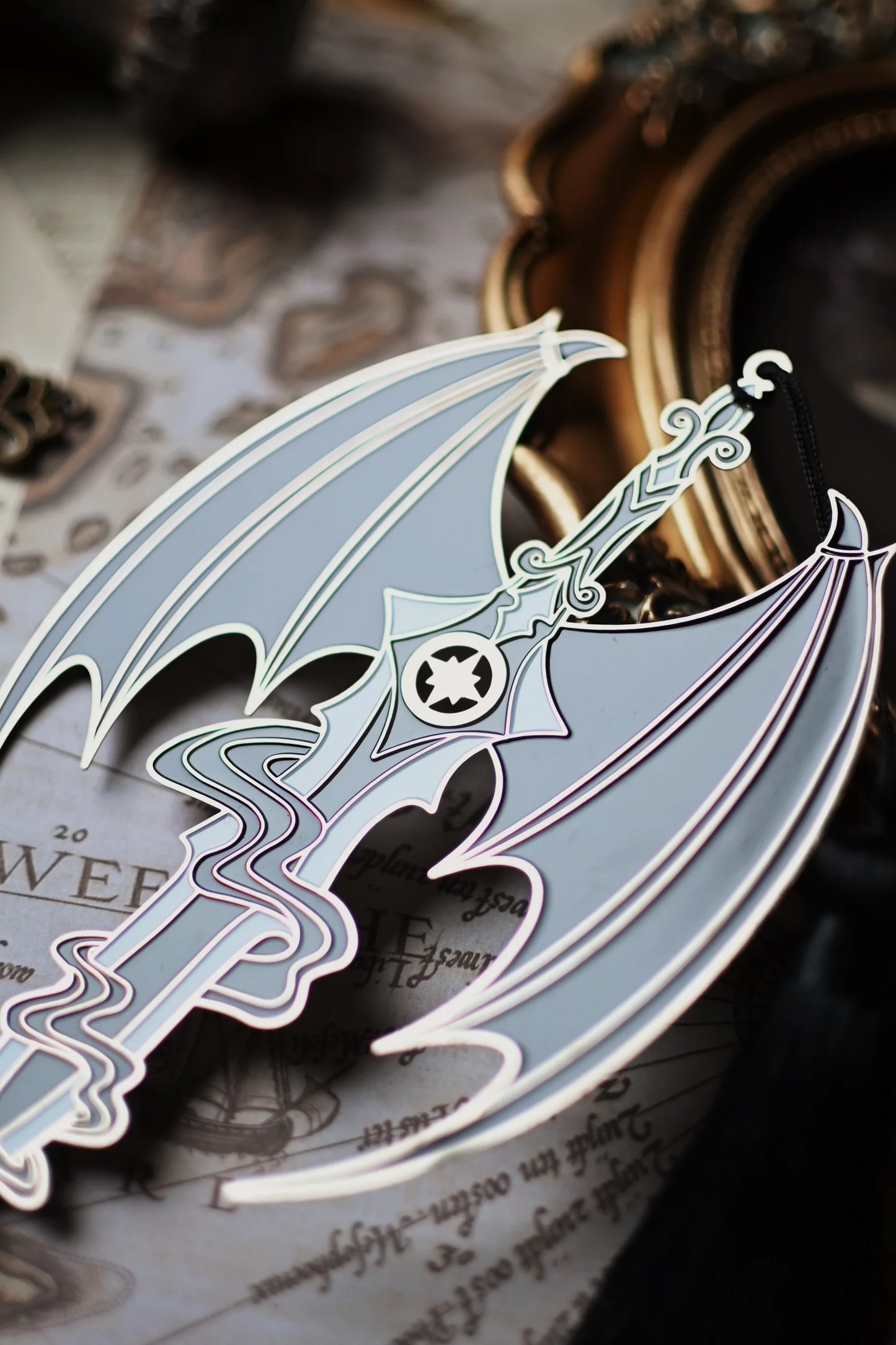 Azriel Shadowsinger Dagger Wingspan - Enamel Bookmark