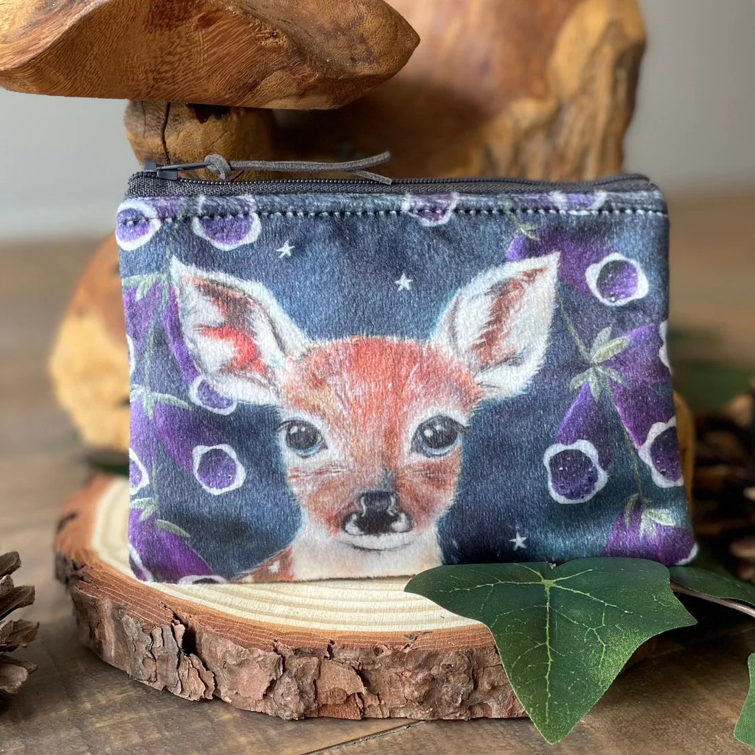 Deer - Velvet Purse