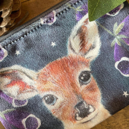 Deer - Velvet Purse