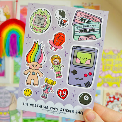 90's nostalgia sticker sheet