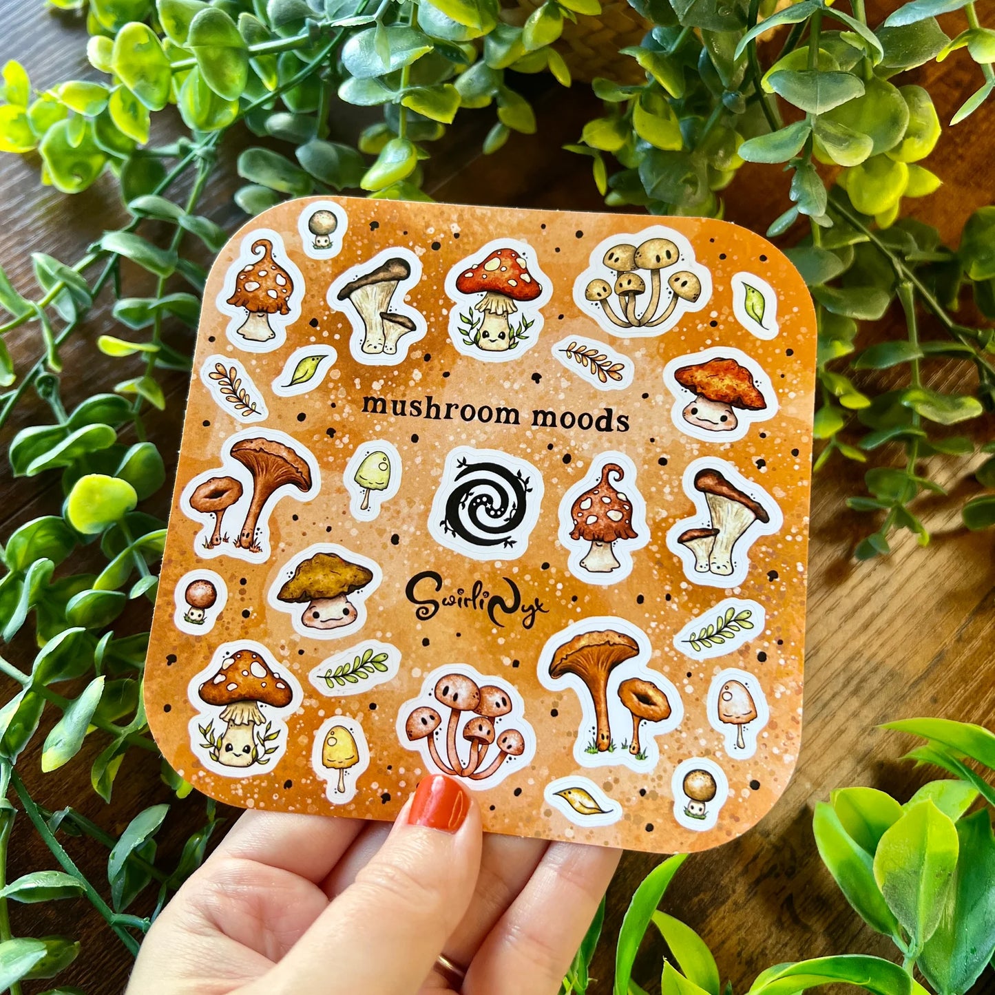 Mushroom Moods (Natural) - Sticker Sheet