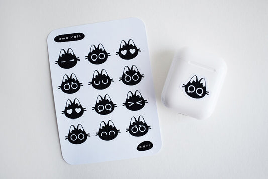 Emo Cats - Sticker Sheet