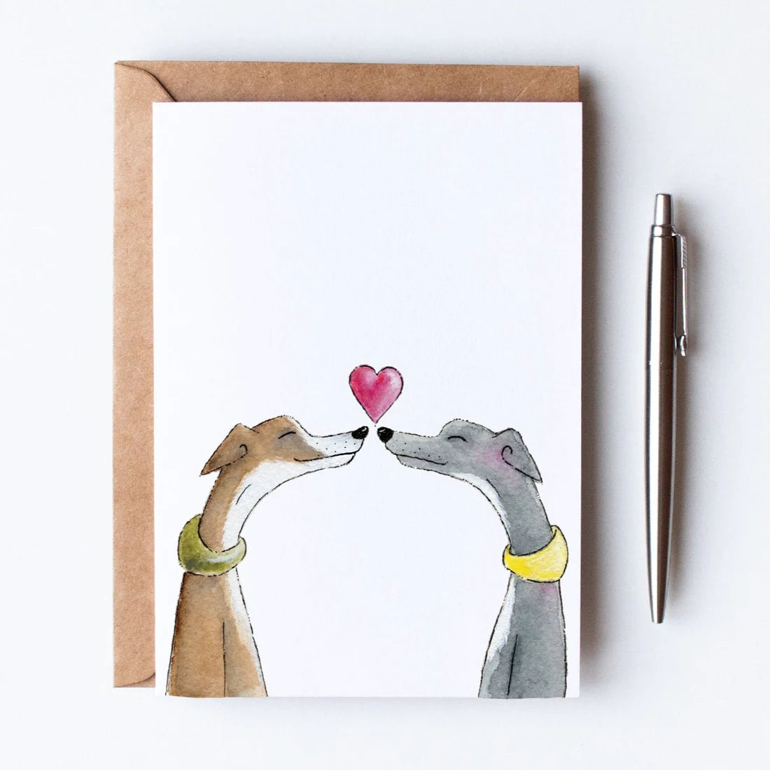 Whippet - Eric Loves Twiglet - A6 Card