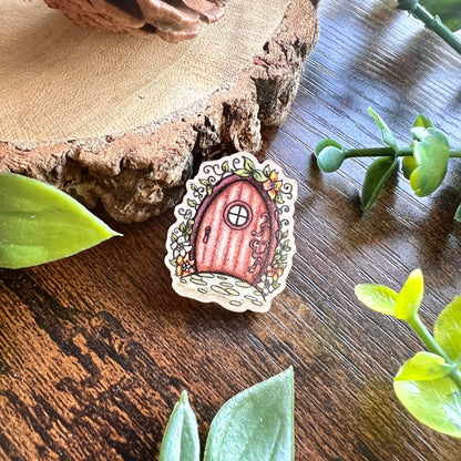 Fairy Door - Wooden Pin