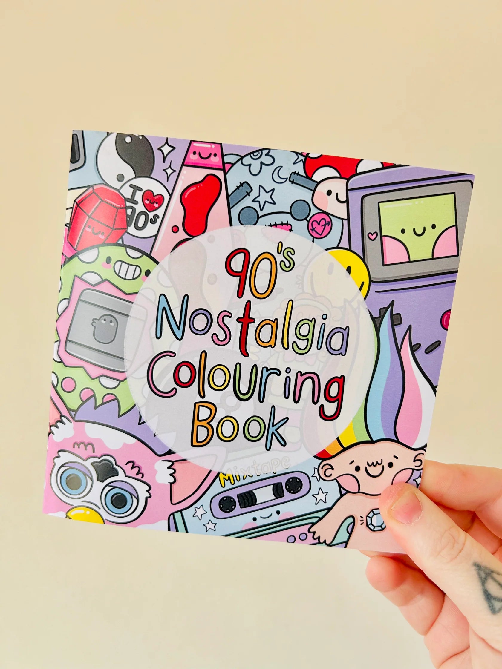 90's nostalgia colouring book