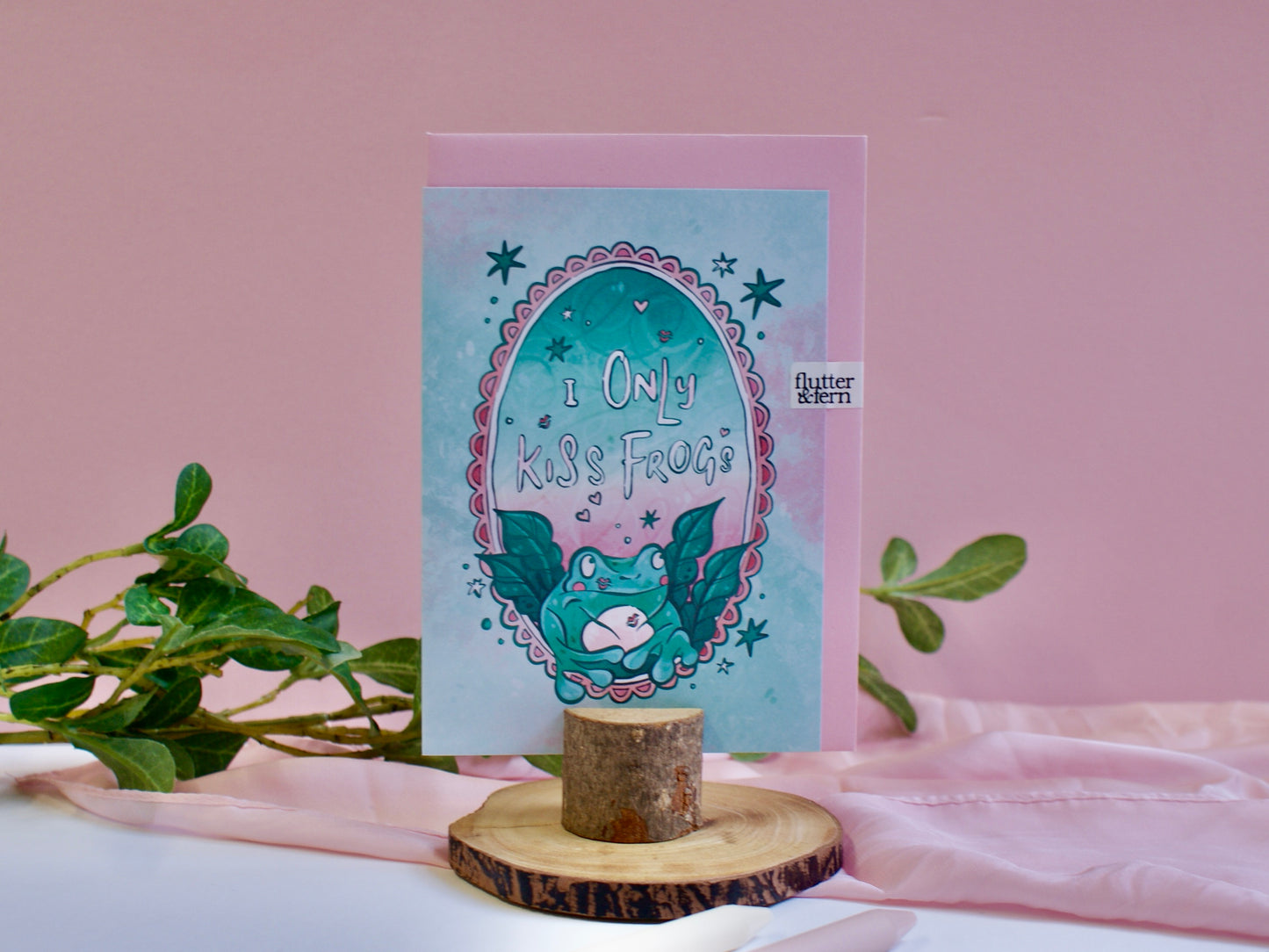Kissing Frogs - A6 Card
