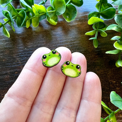 Algae The Frog - Earrings