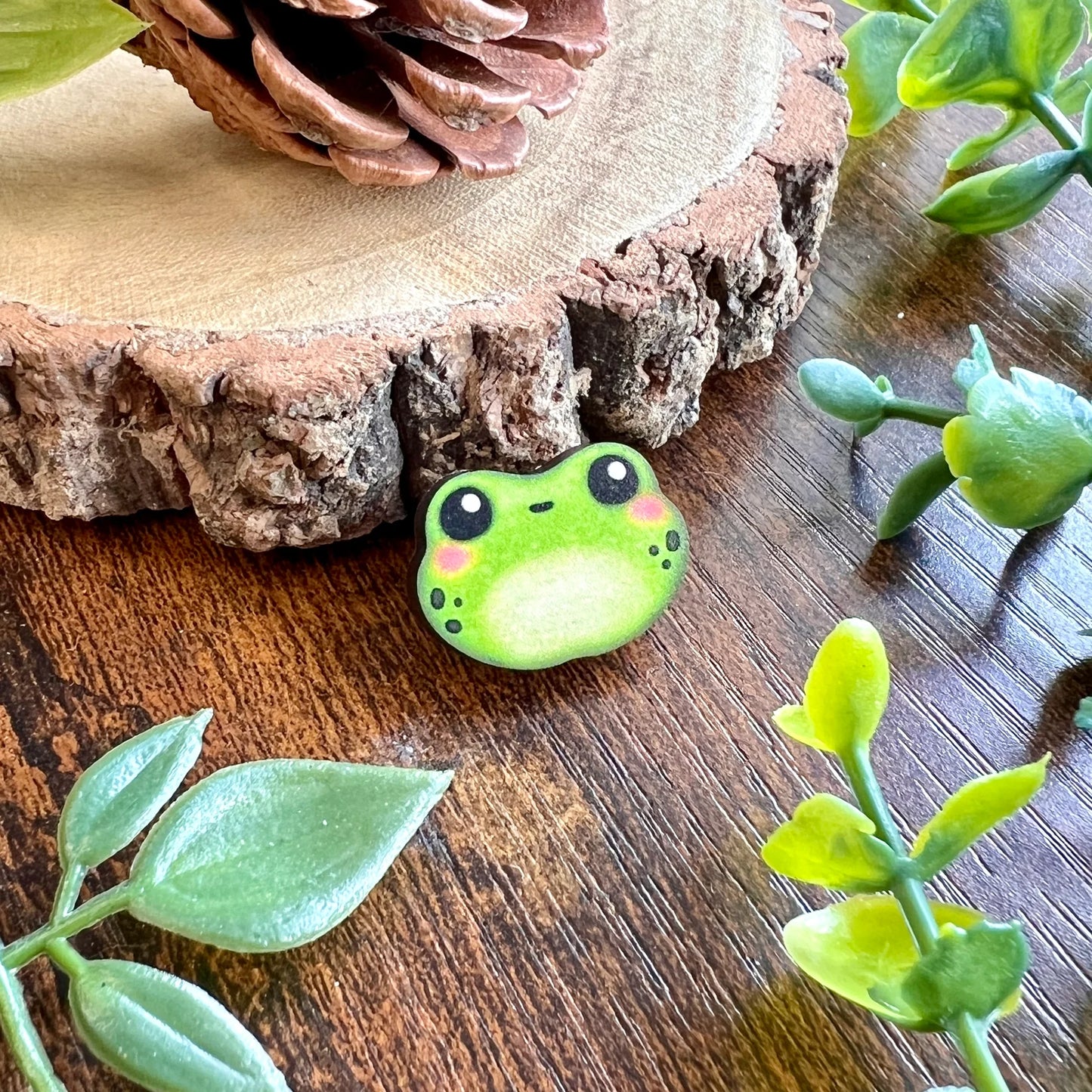 Algae The Frog - Wooden Pin