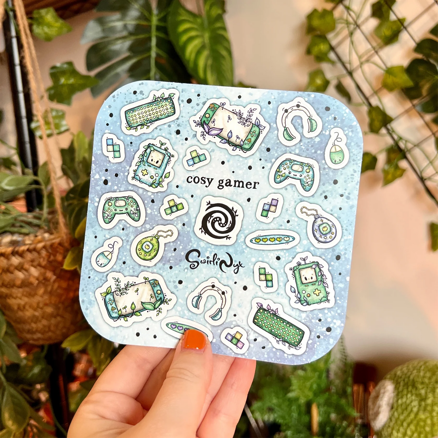 Turquoise Cosy Gamer - Sticker Sheet